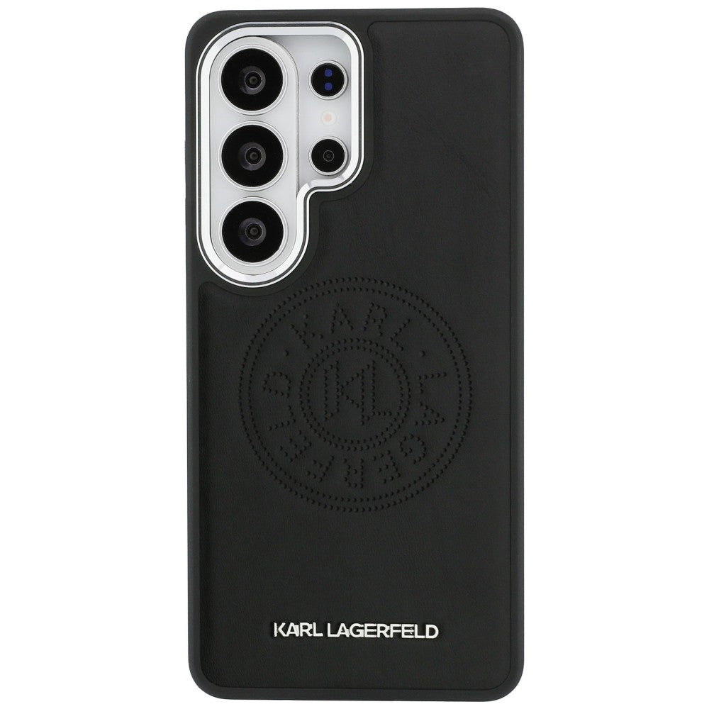 MagSafe Case for Samsung Galaxy S26 Ultra S948, Karl Lagerfeld, Karl Round Point Logo, Black