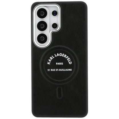 Étui MagSafe pour Samsung Galaxy S26 Ultra S948, Karl Lagerfeld, Logo Karl RSG, Noir