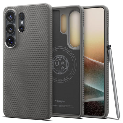 MagSafe Hülle für Samsung Galaxy S26 Ultra S948, Spigen, Liquid Air, Grau ACS10675