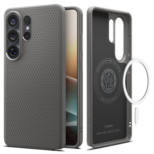 MagSafe Hülle für Samsung Galaxy S26 Ultra S948, Spigen, Liquid Air, Grau ACS10675