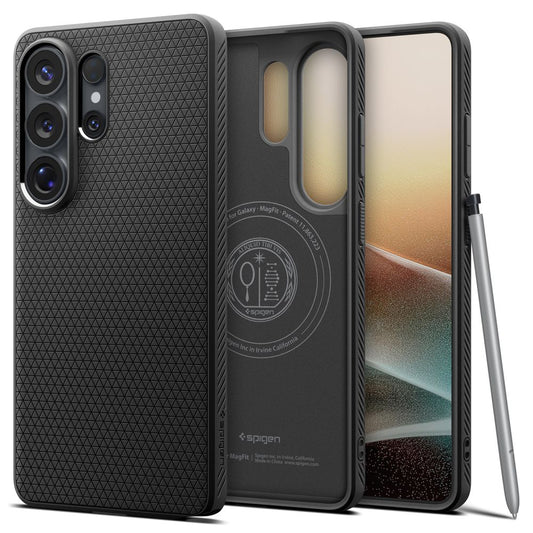 MagSafe Hülle für Samsung Galaxy S26 Ultra S948, Spigen, Liquid Air, Mattschwarz ACS10674