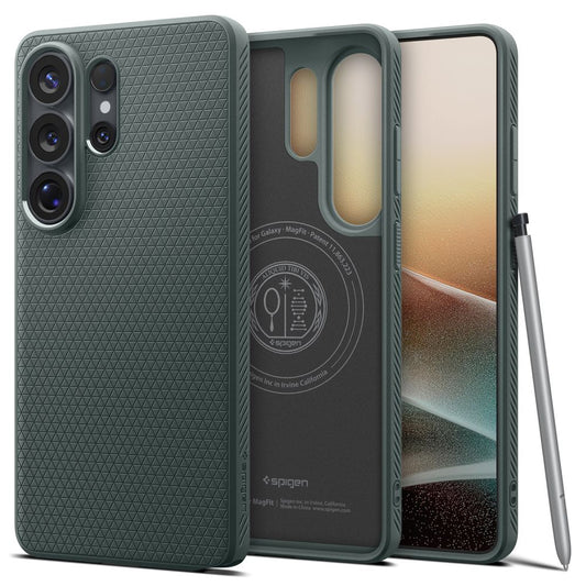MagSafe Hülle für Samsung Galaxy S26 Ultra S948, Spigen, Liquid Air, Grün ACS10676