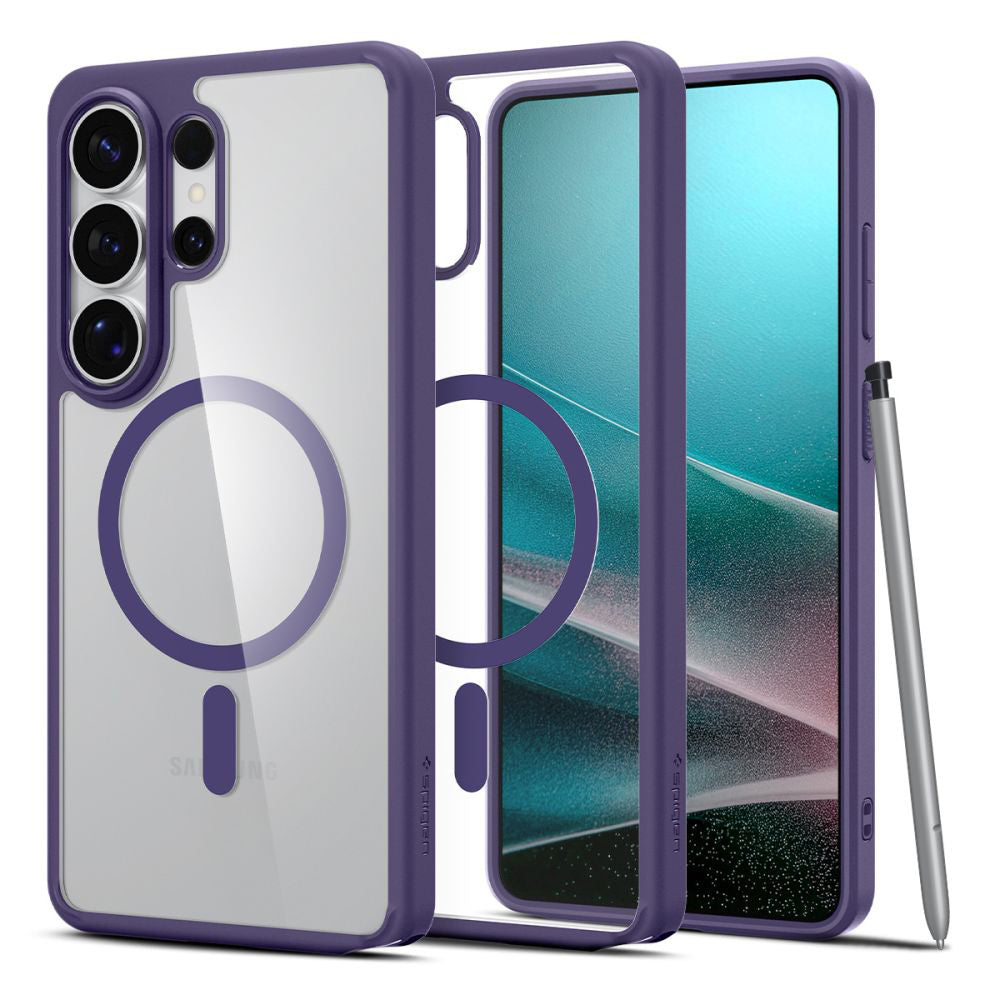 MagSafe Hülle für Samsung Galaxy S26 Ultra S948, Spigen, Ultra Hybrid, Dunkelviolett ACS11208