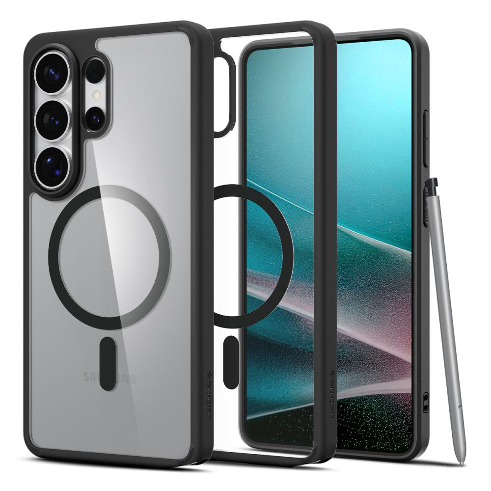 MagSafe hoesje voor Samsung Galaxy S26 Ultra S948, Spigen, Ultra Hybrid, Matzwart ACS10680