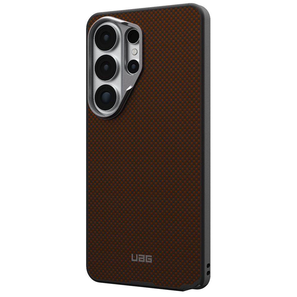 Coque MagSafe pour Samsung Galaxy S26 Ultra S948, Urban Armor Gear, Fibr Armr, Orange Noire