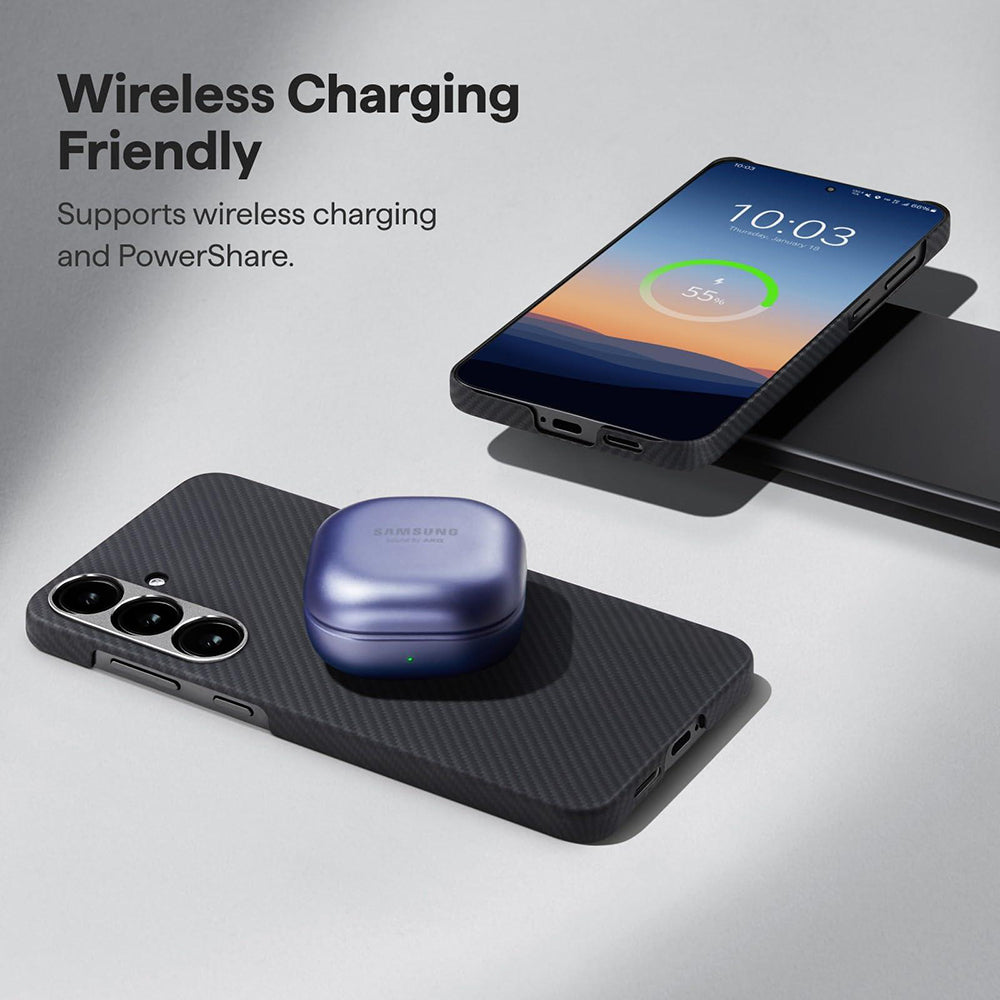 Étui MagSafe pour Samsung Galaxy S26 Ultra, Techsuit, Fibre d'Aramide, Noir