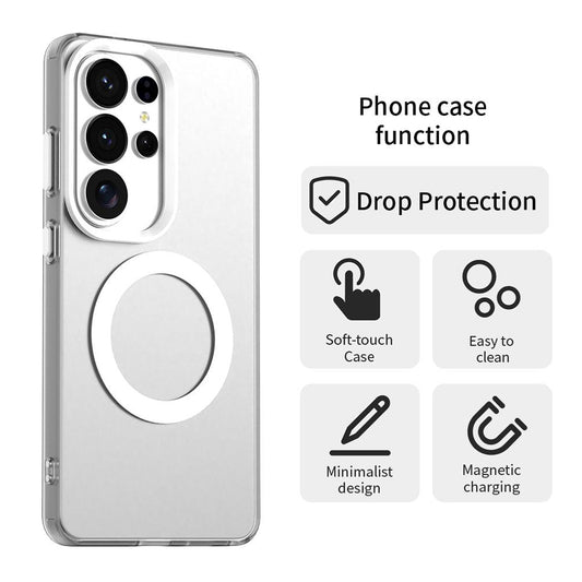 MagSafe Hülle für Samsung Galaxy S26 Ultra, Techsuit, CandyCase, Weiß