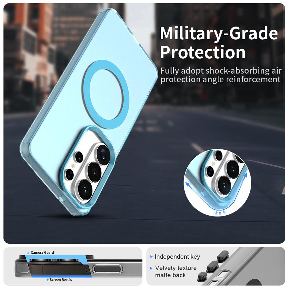 Housse MagSafe pour Samsung Galaxy S26 Ultra S948, Techsuit, CandyCase, Bleue