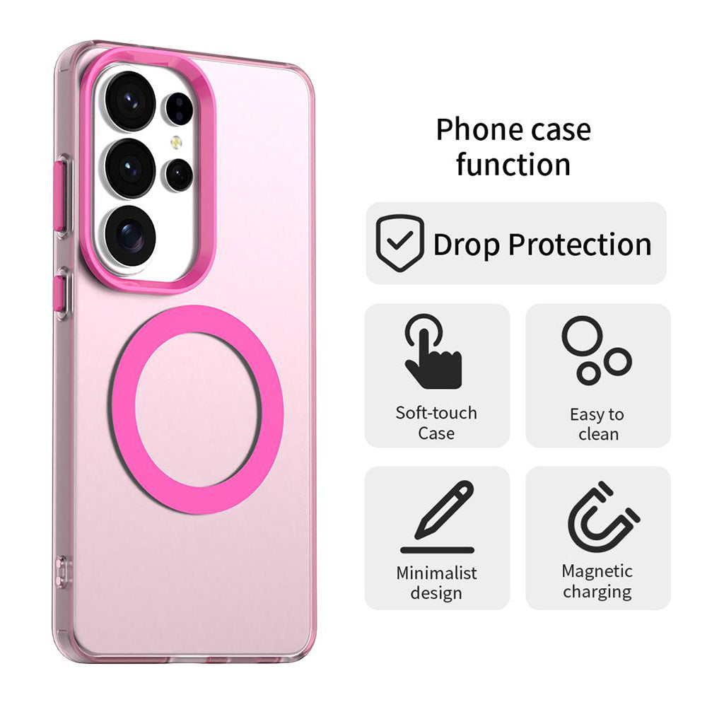 MagSafe Hülle für Samsung Galaxy S26 Ultra S948, Techsuit, CandyCase, Rosa