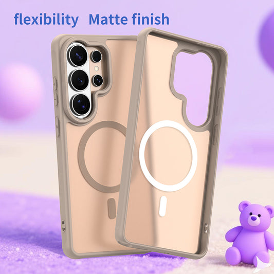 Étui MagSafe pour Samsung Galaxy S26 Ultra, Techsuit, HaloFrost II, Doré