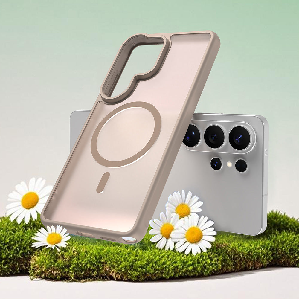 Étui MagSafe pour Samsung Galaxy S26 Ultra, Techsuit, HaloFrost II, Doré