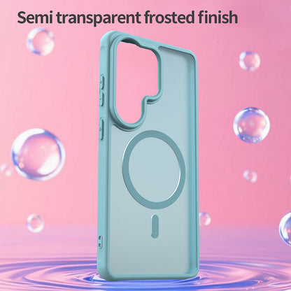 MagSafe Hülle für Samsung Galaxy S26 Ultra, Techsuit, HaloFrost II, Hellgrün