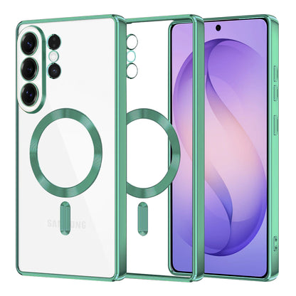 Étui MagSafe pour Samsung Galaxy S26 Ultra, Techsuit, Luxury Crystal, Vert Clair