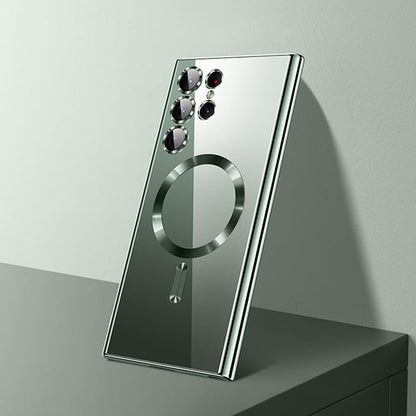 Étui MagSafe pour Samsung Galaxy S26 Ultra, Techsuit, Luxury Crystal, Vert Clair