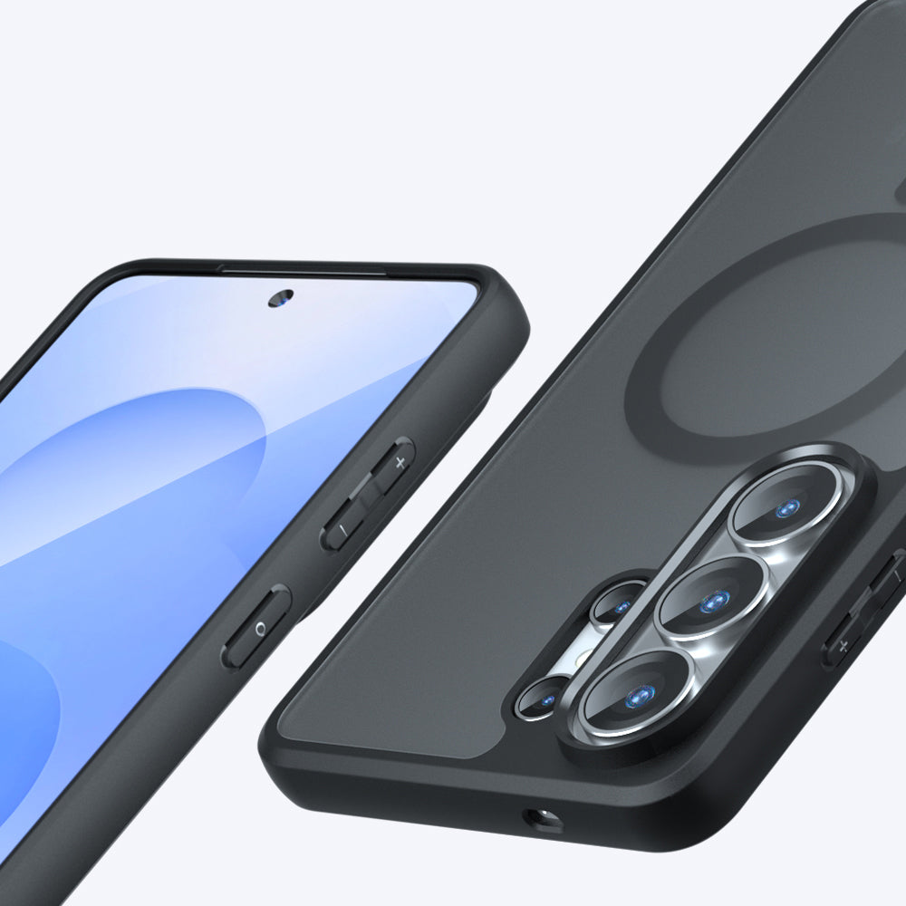 MagSafe Hülle für Samsung Galaxy S26 Ultra, Techsuit, PureFrost, Satinschwarz