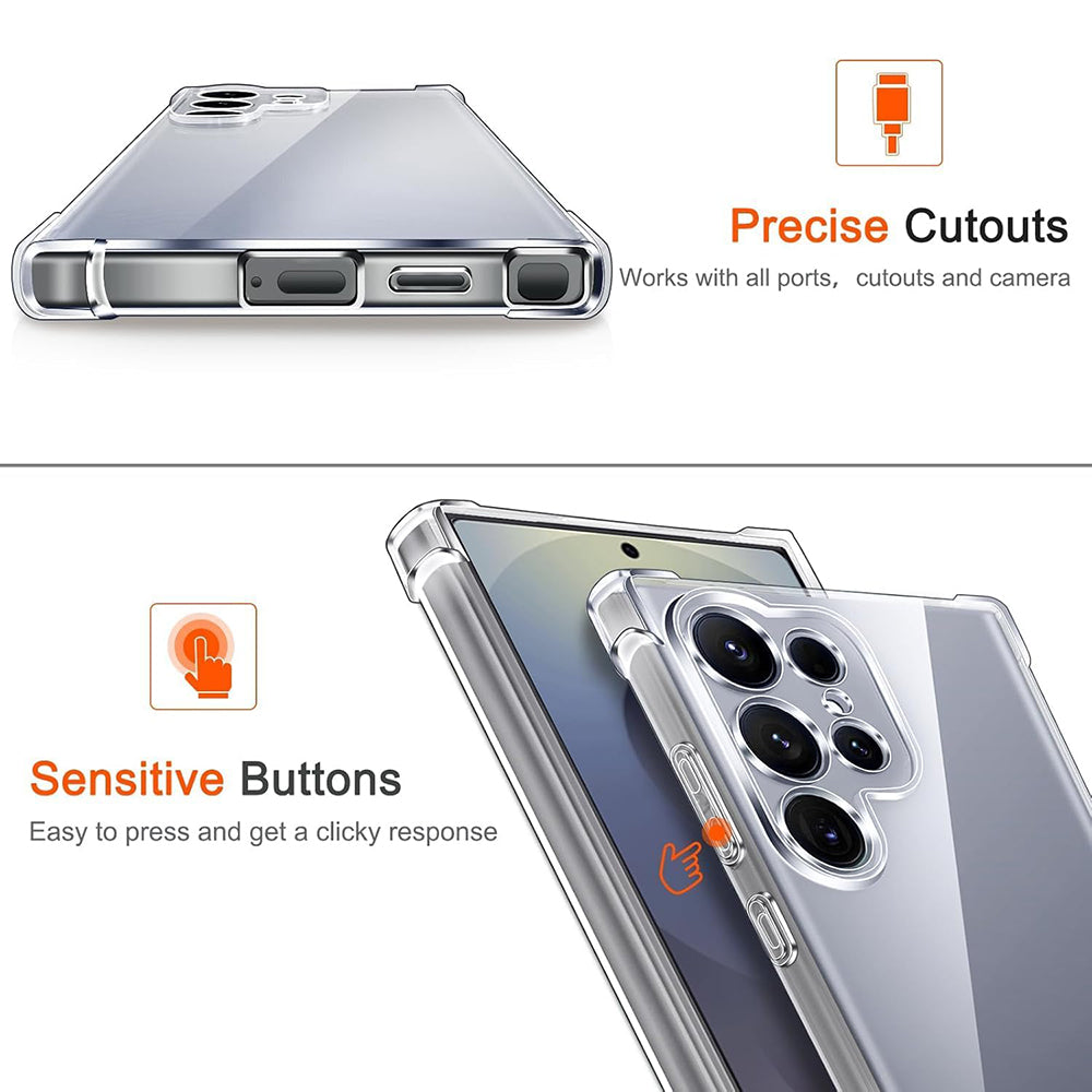 MagSafe hoesje voor Samsung Galaxy S26 Ultra S948, Techsuit, Schokbestendig, Transparant