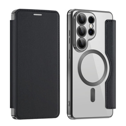 Étui MagSafe pour Samsung Galaxy S26 Ultra, Techsuit, SmartMag Book, Noir