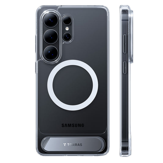 MagSafe hoes voor Samsung Galaxy S26 Ultra, Torras, Pstand, Transparant