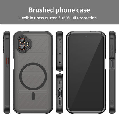Coque MagSafe pour Samsung Galaxy XCover7 Pro, Techsuit, HaloFrost II, Noire