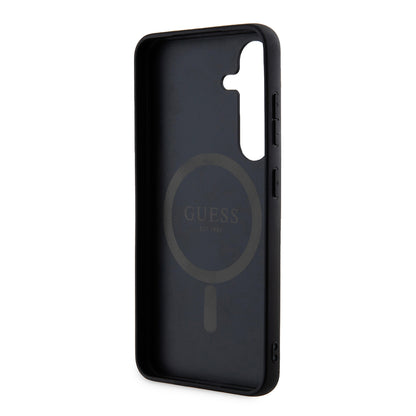 MagSafe hoesje voor Samsung Galaxy Z Flip7 F766, Guess, 4G Collection, Zwart