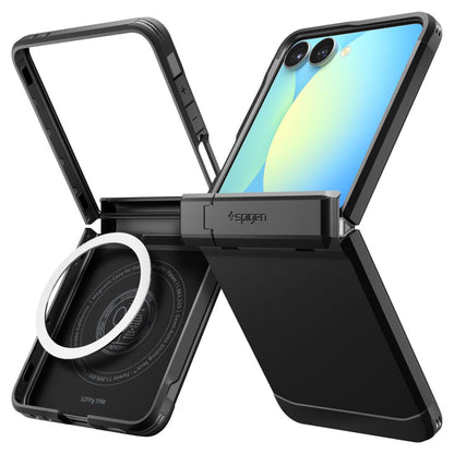 MagSafe Hülle für Samsung Galaxy Z Flip7 F766, Spigen, Tough Armor Pro, Schwarz ACS09561