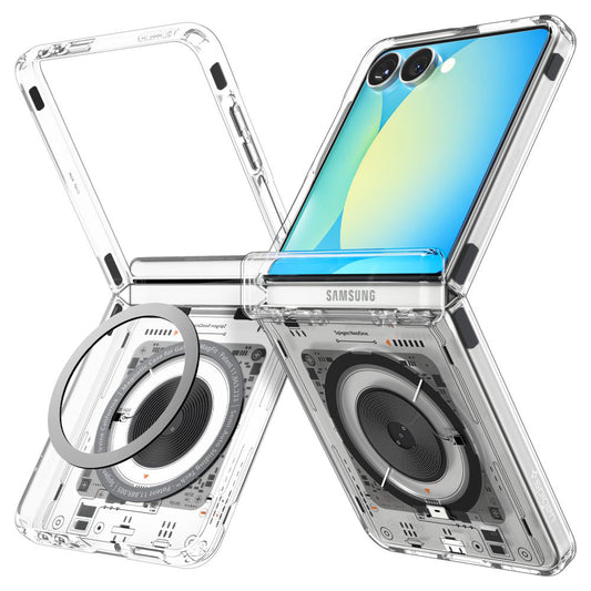 Coque MagSafe pour Samsung Galaxy Z Flip7 F766, Spigen, Ultra Hybrid Pro Neo One, Transparente ACS09560