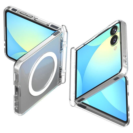 MagSafe hoesje voor Samsung Galaxy Z Flip7 F766, Spigen, Ultra Hybrid Pro, Transparant ACS09559