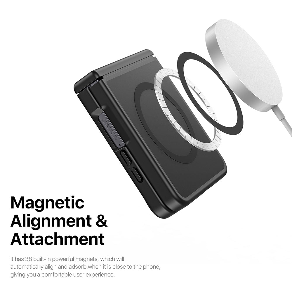 Coque MagSafe pour Samsung Galaxy Z Flip8 F776, DUX DUCIS, Yind, Violet Clair