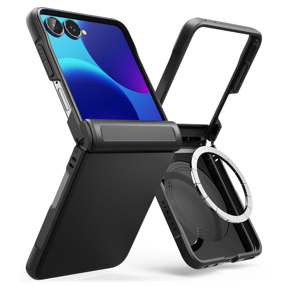 Coque MagSafe pour Samsung Galaxy Z Flip8 F776, Ringke, Onyx Flap, Noire