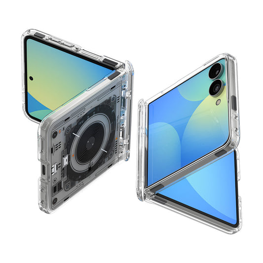 Coque MagSafe pour Samsung Galaxy Z Flip8 F776, Spigen, Ultra Hybrid Pro Neo One, Transparente ACS11525