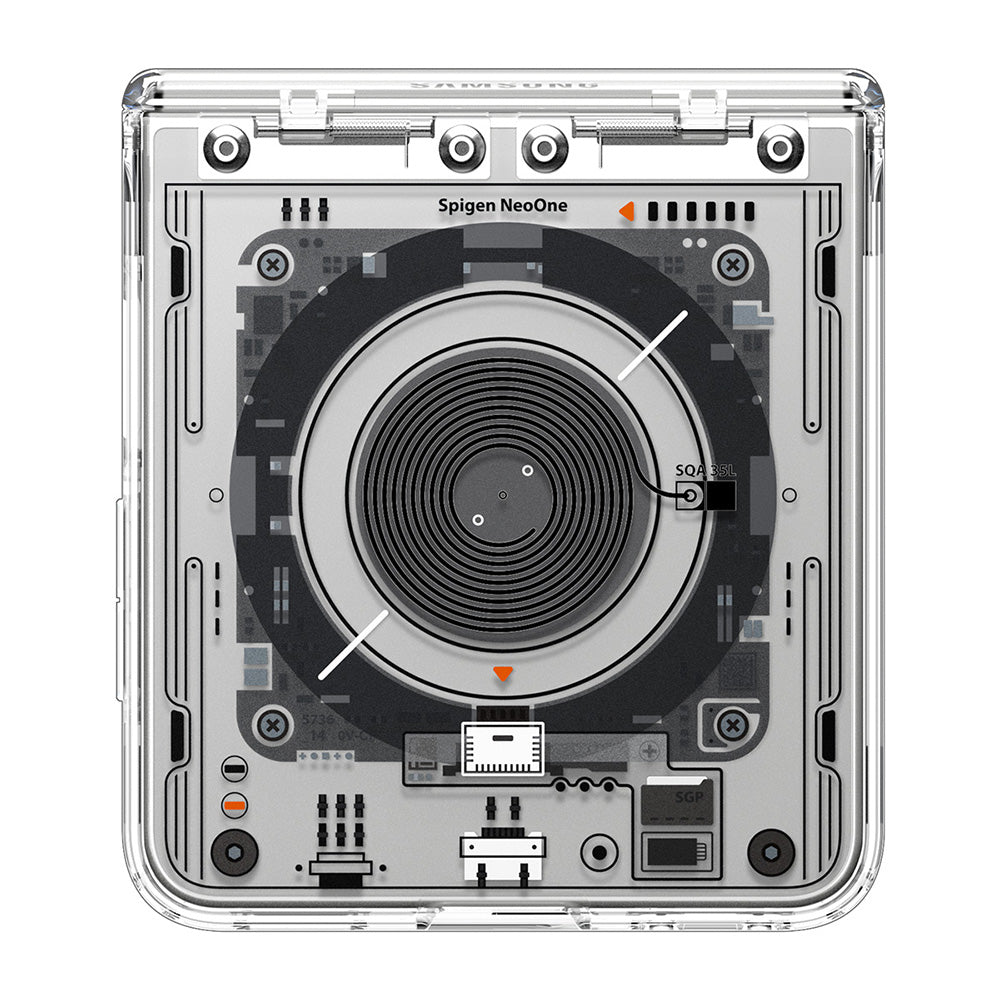 MagSafe-hoes voor Samsung Galaxy Z Flip8 F776, Spigen, Ultra Hybrid Pro Neo One, Transparant ACS11525