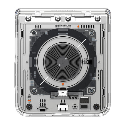 MagSafe-hoes voor Samsung Galaxy Z Flip8 F776, Spigen, Ultra Hybrid Pro Neo One, Transparant ACS11525