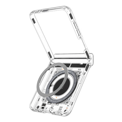 MagSafe-hoes voor Samsung Galaxy Z Flip8 F776, Spigen, Ultra Hybrid Pro Neo One, Transparant ACS11525