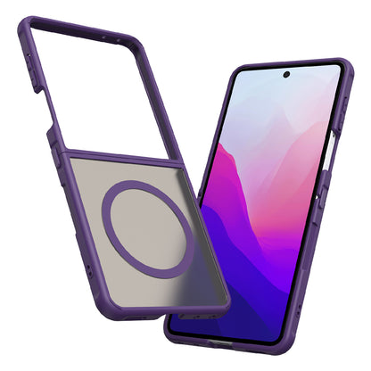 Coque MagSafe pour Samsung Galaxy Z Flip8 F776, Techsuit, HaloFrost II, Violet