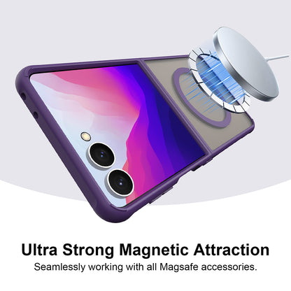 Coque MagSafe pour Samsung Galaxy Z Flip8 F776, Techsuit, HaloFrost II, Violet