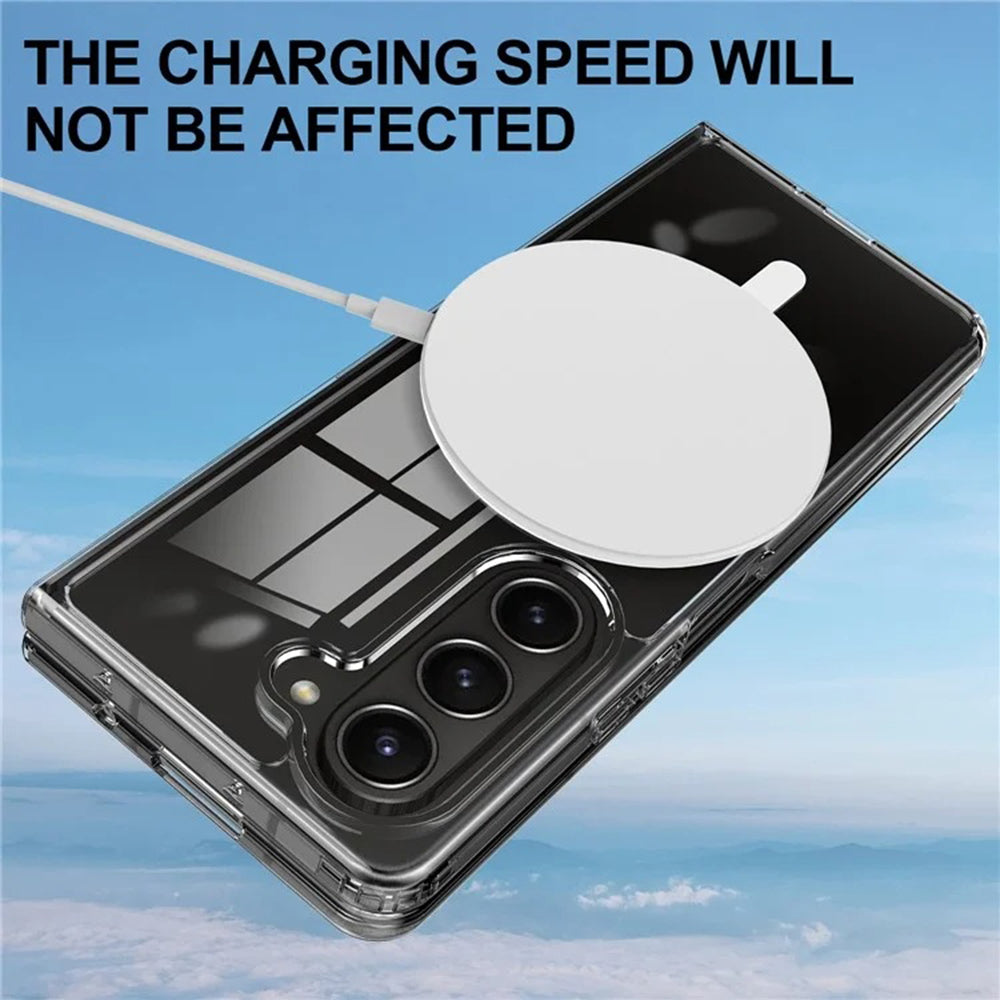 Coque MagSafe pour Samsung Galaxy Z Fold6 F956, Techsuit, Pro, Transparente