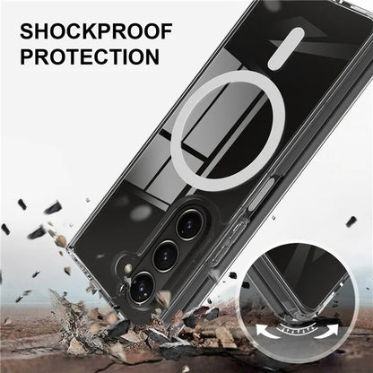 Coque MagSafe pour Samsung Galaxy Z Fold6 F956, Techsuit, Pro, Transparente