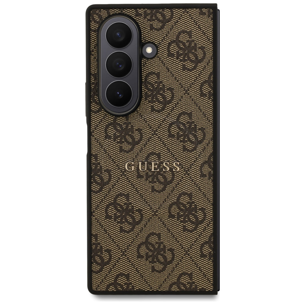 Étui MagSafe pour Samsung Galaxy Z Fold7 F966, Guess, 4G Classic, Marron