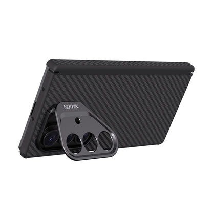 MagSafe-hoes voor Samsung Galaxy Z Fold7 F966, Nillkin, CarboProp met camerauitsparing, zwart