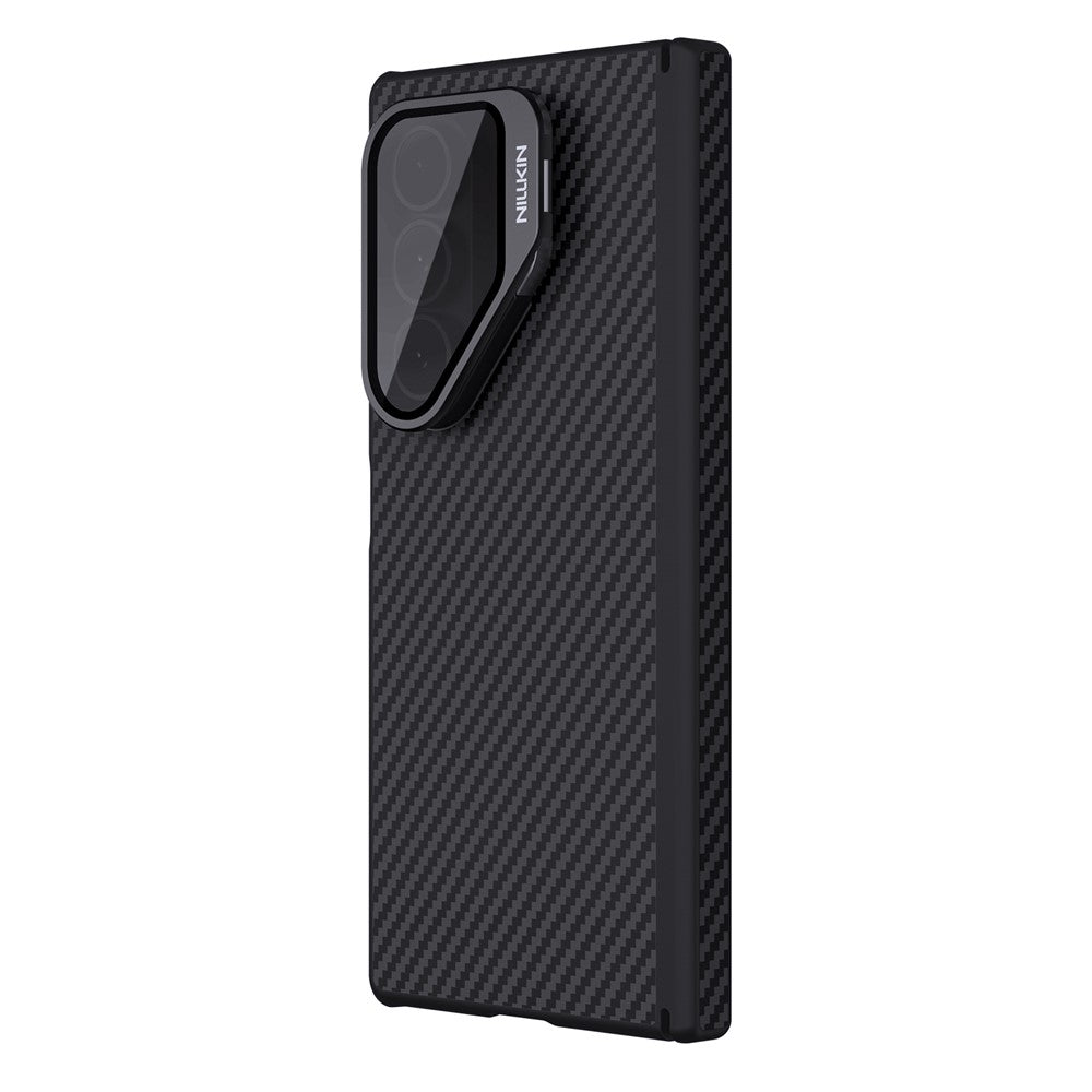 MagSafe-hoes voor Samsung Galaxy Z Fold7 F966, Nillkin, CarboProp met transparante zwarte lenskap, zwart
