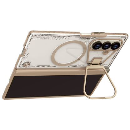MagSafe-hoes voor Samsung Galaxy Z Fold7 F966, Nillkin, Iceblade Prop met camerauitsparing, Bruin