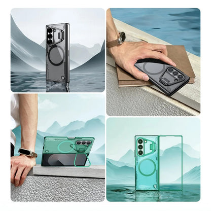 MagSafe-Hülle für Samsung Galaxy Z Fold7 F966, Nillkin, Iceblade Prop mit Kameraausschnitt, Schwarz