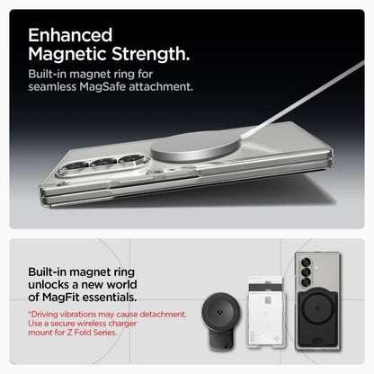 MagSafe hoesje voor Samsung Galaxy Z Fold7 F966, Spigen, Air Skin, Transparant