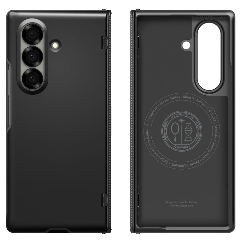 MagSafe hoesje voor Samsung Galaxy Z Fold7 F966, Spigen, Slim Armor Pro, Zwart