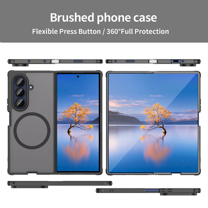 MagSafe-Hülle für Samsung Galaxy Z Fold7 F966, Techsuit, HaloFrost II, Schwarz