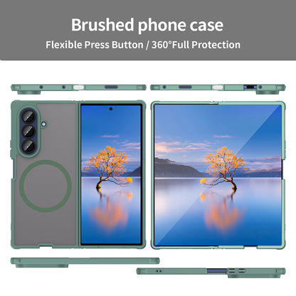 Coque MagSafe pour Samsung Galaxy Z Fold7 F966, Techsuit, HaloFrost II, Vert