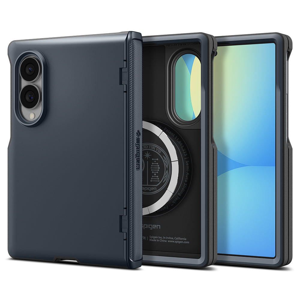 Coque MagSafe pour Samsung Galaxy Z Fold8 F971, Spigen, Slim Armor Pro, Bleue ACS11951