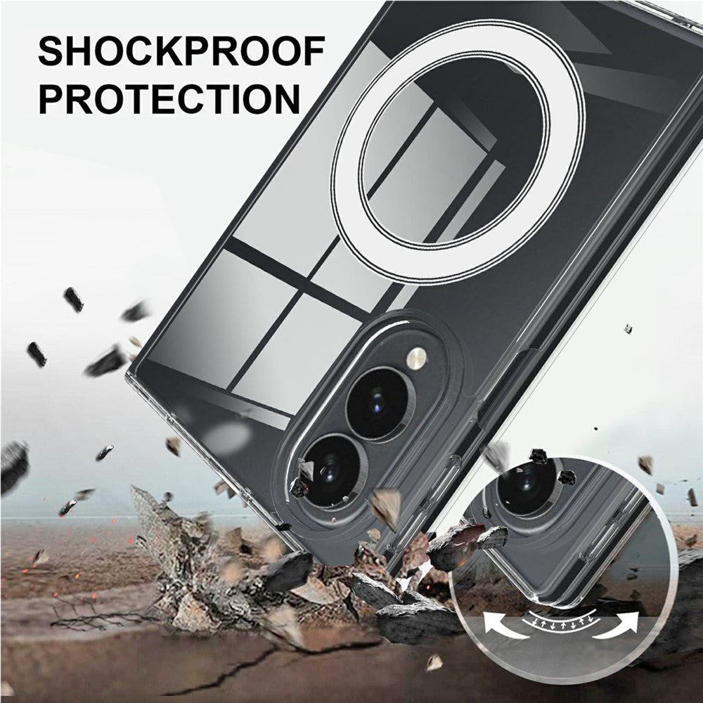 MagSafe Case for Samsung Galaxy Z Fold8 F971, Techsuit, Pro, Transparent