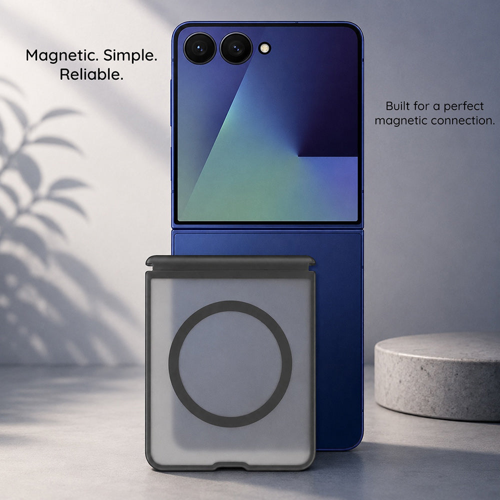 MagSafe-Hülle für Samsung Galaxy Z Fold8 F976, Blueo, hautfreundlich, stoßfest, schwarz matt