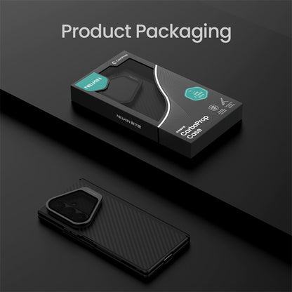 MagSafe-hoes voor Samsung Galaxy Z Fold8 Ultra F976, Nillkin, CarboProp met transparante zwarte lenskap, zwart